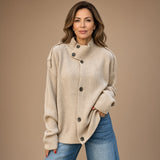 Filipa | Cardigan de Malha com Gola Alta