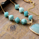 Colar com Pendente de Amazonite