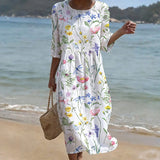 Emilia | Vestido Relaxado Com Padrão Floral