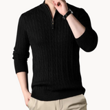 Nuno - Pullover Malha Zíper Curto