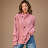 Filipa | Cardigan de Malha com Gola Alta