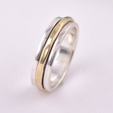 Anel Vintage Fino Bicolor