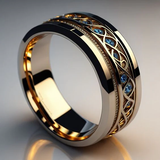 Anel Vintage Fino Dourado